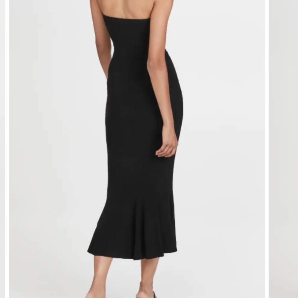 NWT Norma Kamali Black Strapless Dress - Picture 6 of 16